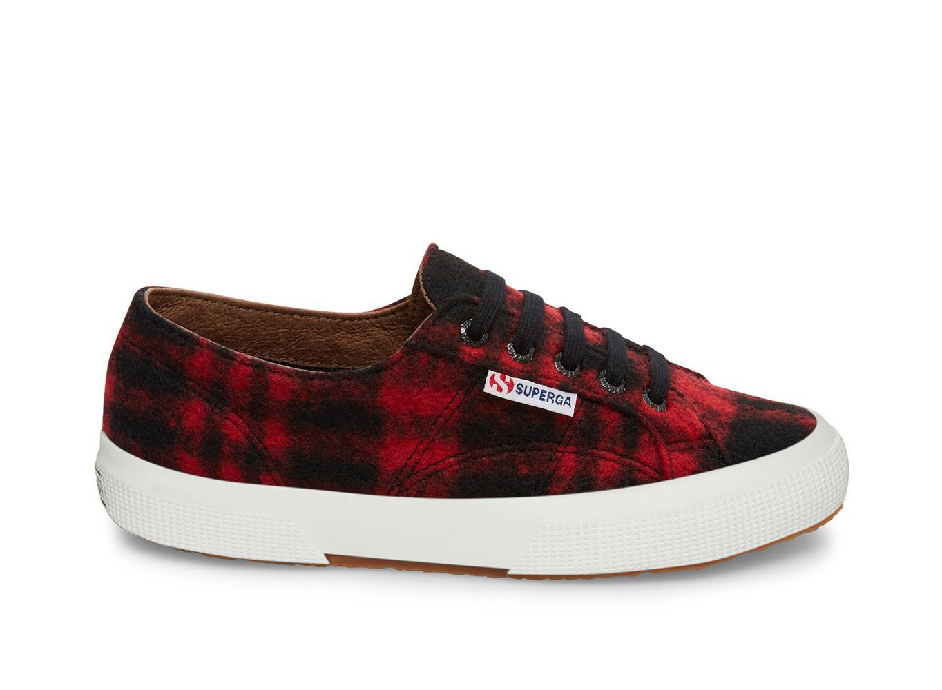 Espadrille Feminino Vermelhas/Pretas - Superga 2750 Shepherdwoolu - CJXYU-5864